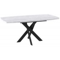 Стол раздвижной LEONEL-130 130(165)*85 серый сланец/черный в Минске Стол раздвижной LEONEL-130 130(165)*85 серый сланец/черный в Минске