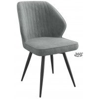 Стул поворотный Michael-R1 360 k10 антрацит замша lux/черный Стул поворотный Michael-R1 360 k10 антрацит замша lux/черный