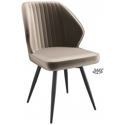 Стул поворотный Michael-R1 360 d05 cappuccino lux/черный купить в Минске