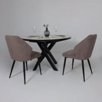 Стул поворотный Michael-R1 360 b05 latte lux/черный