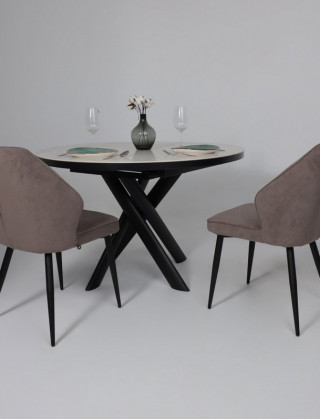 Стул поворотный Michael-R1 360 b05 latte lux/черный