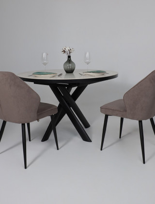 Стул поворотный Michael-R1 360 b05 latte lux/черный купить в Минске