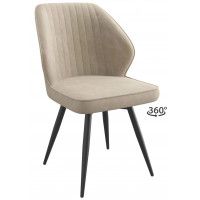 Стул поворотный Michael-R1 360 k02 латте замша lux/черный Стул поворотный Michael-R1 360 k02 латте замша lux/черный