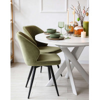 Стул поворотный Michael-R1 360 d12 olive lux/черный Стул поворотный Michael-R1 360 d12 olive lux/черный