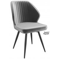 Стул поворотный Michael-R1 360 t11 smoky lux/черный