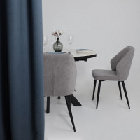 Стул Michael b22 grey lux/черный
