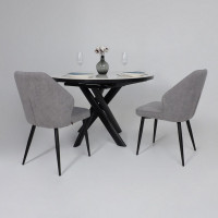 Стул Michael b22 grey lux/черный