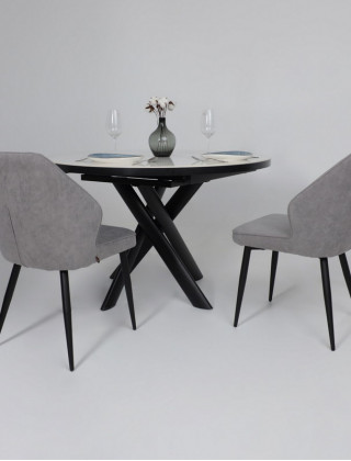 Стул Michael b22 grey lux/черный