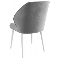 Стул Michael d09 steel lux/белый
