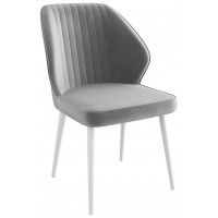 Стул Michael d09 steel lux/белый