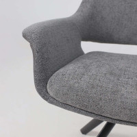 Стул поворотный OFFY-R 360 g22 GRAPHITE шенилл LUX - Graphite замша LUX/черный купить в Минске Стул поворотный OFFY-R 360 g22 GRAPHITE шенилл LUX - Graphite замша LUX/черный купить в Минске