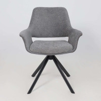 Стул поворотный OFFY-R 360 g22 GRAPHITE шенилл LUX - Graphite замша LUX/черный купить в Минске Стул поворотный OFFY-R 360 g22 GRAPHITE шенилл LUX - Graphite замша LUX/черный купить в Минске