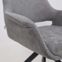 Стул поворотный OFFY-R 360 g22 GRAPHITE шенилл LUX - Graphite замша LUX/черный купить в Минске Стул поворотный OFFY-R 360 g22 GRAPHITE шенилл LUX - Graphite замша LUX/черный купить в Минске