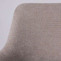 Стул поворотный OFFY-R 360 g05 GREY BEIGE шенилл LUX - Milk замша LUX/черный купить в Минске