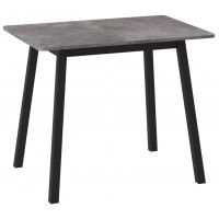 Стол раздвижной TIRK RADIAL-94 94(126)*64 дымчатая керамика/черный Стол раздвижной TIRK RADIAL-94 94(126)*64 дымчатая керамика/черный