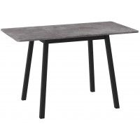 Стол раздвижной TIRK RADIAL-94 94(126)*64 дымчатая керамика/черный в Минске