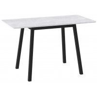 Стол раздвижной TIRK RADIAL-94 94(126)*64 серый сланец/черный в Минске Стол раздвижной TIRK RADIAL-94 94(126)*64 серый сланец/черный в Минске