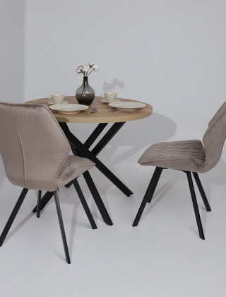 Стул поворотный Rafael M d05 CAPPUCCINO LUX/черный купить в Минске