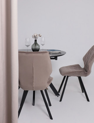 Стул поворотный Rafael M d05 CAPPUCCINO LUX/черный купить в Минске
