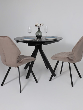 Стул поворотный Rafael M d05 CAPPUCCINO LUX/черный купить в Минске