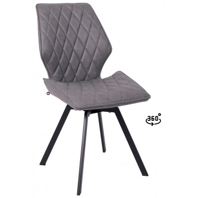 Стул поворотный Rafael M-R 360 k10 антрацит замша lux/черный купить в Минске