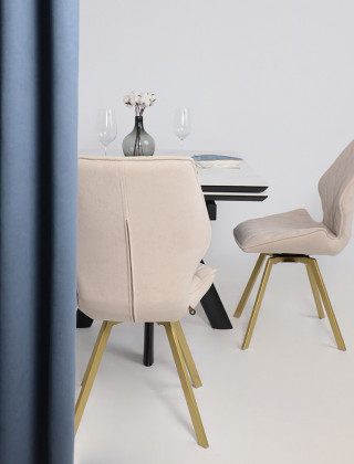 Стул поворотный Rafael M-R 360 d03 cream lux/золото купить в Минске