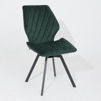 Стул поворотный Rafael M-R 360 d13 DARK GREEN LUX/черный купить в Минске