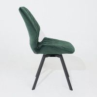 Стул поворотный Rafael M-R 360 d13 DARK GREEN LUX/черный купить в Минске
