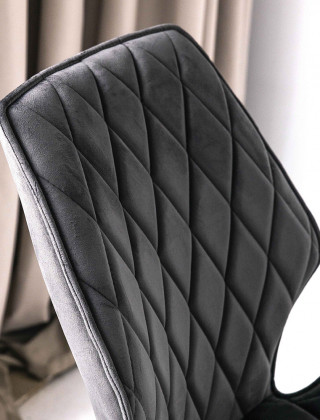Стул поворотный Rafael M-R 360 d10 HEMATITE LUX/черный купить в Минске