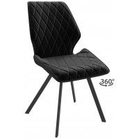 Стул поворотный Rafael-R d14 black lux/черный