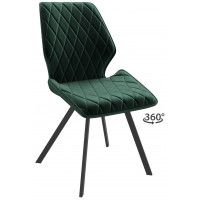 Стул поворотный Rafael-R d13 dark green lux/черный