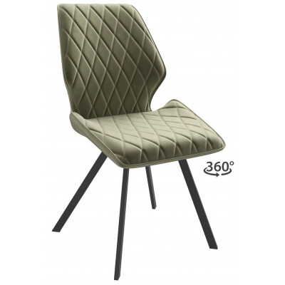 Стул поворотный Rafael-R d12 olive lux/черный купить в Минске