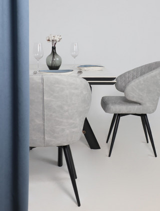 Стул поворотный Rob-R1 k08 графит замша lux/черный купить в Минске