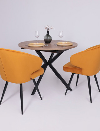 Стул поворотный Rob-R1 d16 ochre lux/черный купить в Минске