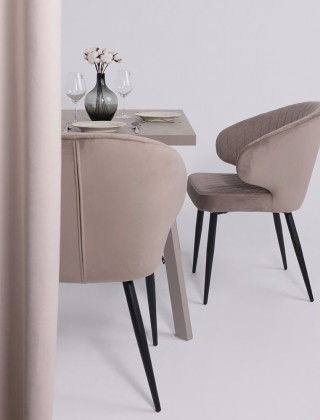 Стул ROB d05 cappuccino lux/черный купить в Минске