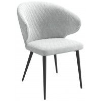 Стул ROB k08 графит замша LUX/черный