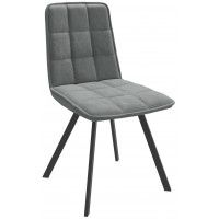 Стул Rom D k10 антрацит замша lux/черный