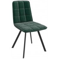 Стул Rom D b10 GREEN LUX/черный