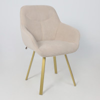 Стул поворотный Romeo 360 b03 CREAM LUX/золото купить в Минске