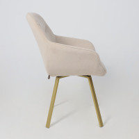 Стул поворотный Romeo 360 b03 CREAM LUX/золото купить в Минске