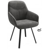 Стул поворотный Romeo Smile 360 b28 antracite lux/черный