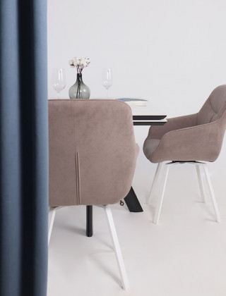 Стул поворотный Romeo Smile 360 b05 latte lux/белый купить в Минске