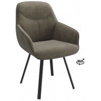 Стул поворотный Romeo Smile 360 b05 latte lux/черный