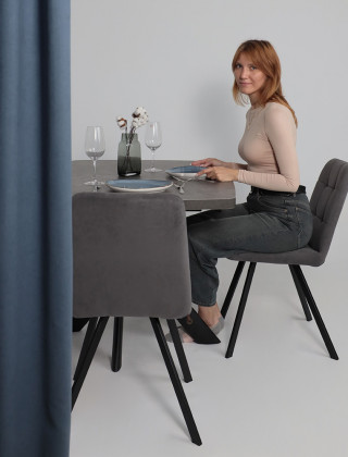 Стул Rommy b28 antracite lux/черный