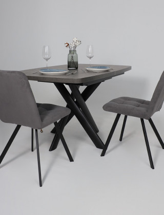 Стул Rommy b28 antracite lux/черный