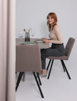 Стул Rommy b05 latte lux/черный купить в Минске