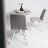 Стул Rommy b20  silver lux/белый