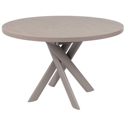 Стол раздвижной RONALDO-120 120(160) бежевый камень-HPL/капучино купить в Минске