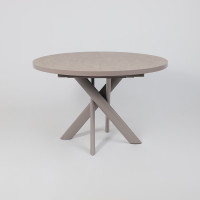 Стол раздвижной RONALDO-120 120(160) бежевый камень-HPL/капучино купить в Минске Стол раздвижной RONALDO-120 120(160) бежевый камень-HPL/капучино купить в Минске