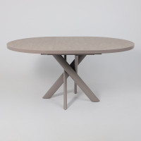 Стол раздвижной RONALDO-120 120(160) бежевый камень-HPL/капучино купить в Минске Стол раздвижной RONALDO-120 120(160) бежевый камень-HPL/капучино купить в Минске